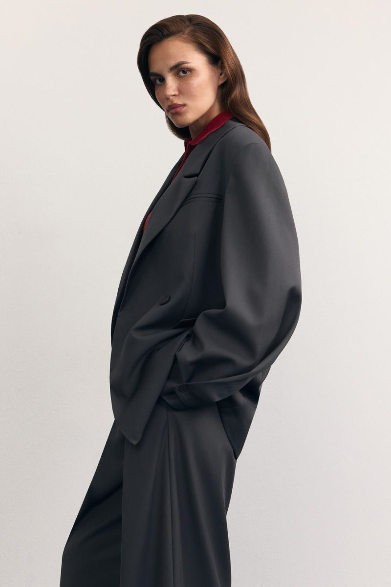 Жакет со складками на рукавах TOPTOP, цвет: серый, TT.060.17760.800 купить онлайн