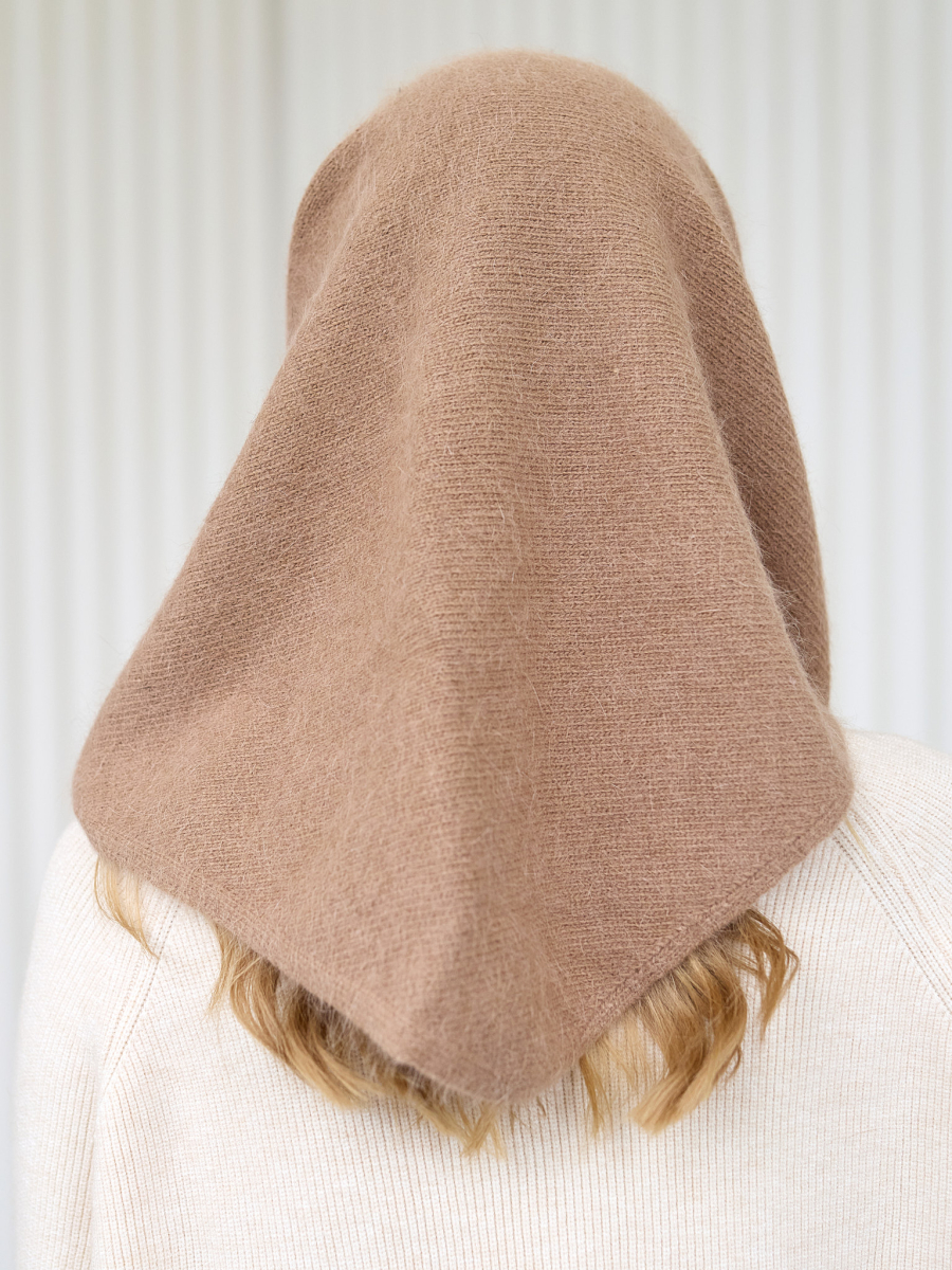 Косынка с ангорой I.B.W., цвет: бежевый KJ125 купить онлайн