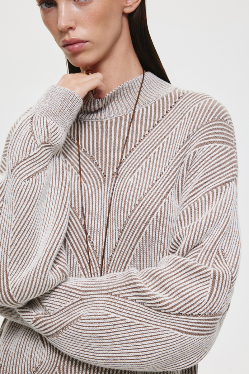 Вязаное платье DREAMS BY ALENA AKHMADULLINA, цвет: бежевый, 225104070304264/119000 купить онлайн