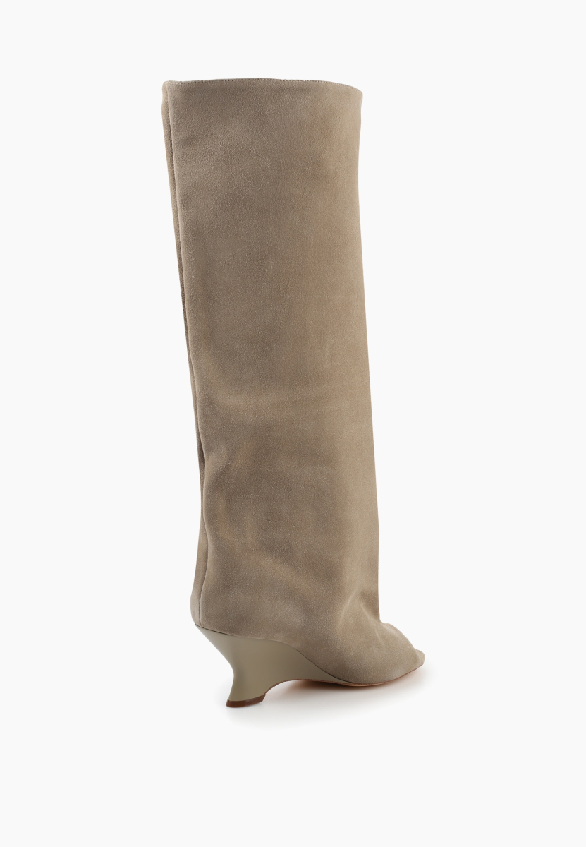 Сапоги на платформе с открытым носом SBALO, цвет: бежевый SHT89 купить онлайн