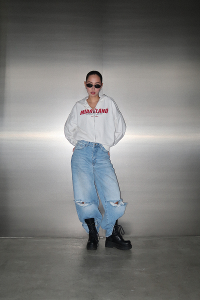 Зип худи "SPIRIT" MIARTLAND, цвет: молочный, НФ-00000817 купить онлайн