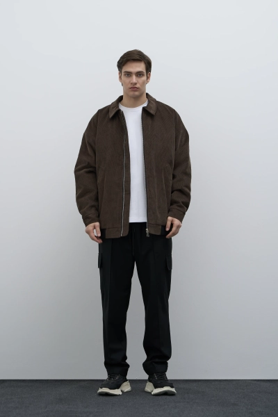 Куртка-бомбер Cotton Velvet из итальянского вельвета с утеплителем BUCHNER, цвет: Черный, CO0123007BL со скидкой купить онлайн