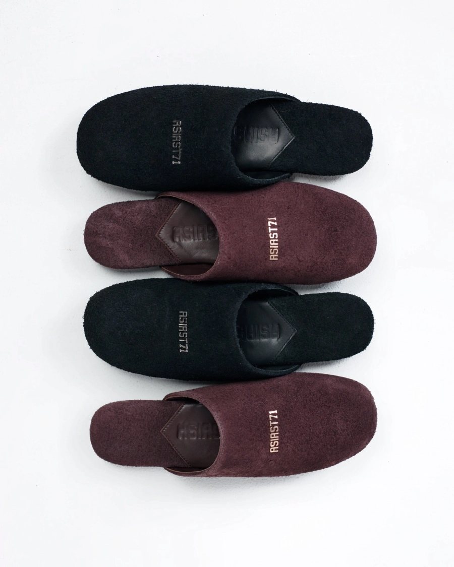 Слиперы из замши ASIA ST 71, цвет: Черный Ast71.slipper-bl | новая мужская коллекция купить онлайн