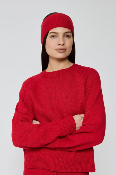 Джемпер кроп из смесового кашемира AROUND, цвет: красный, 2111_84C25 купить онлайн