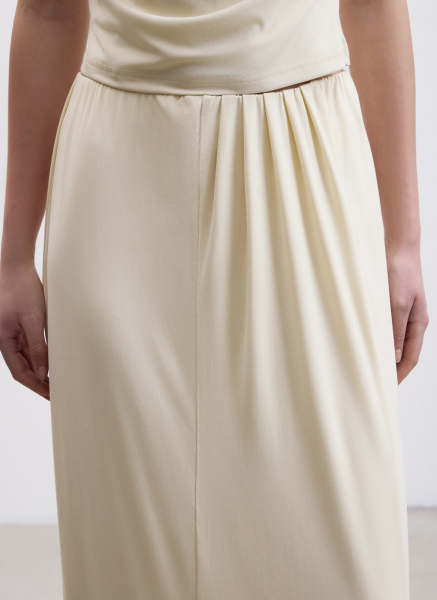 Юбка из трикотажа ALL WE NEED, цвет: ванильный, 2604W2716-109 купить онлайн