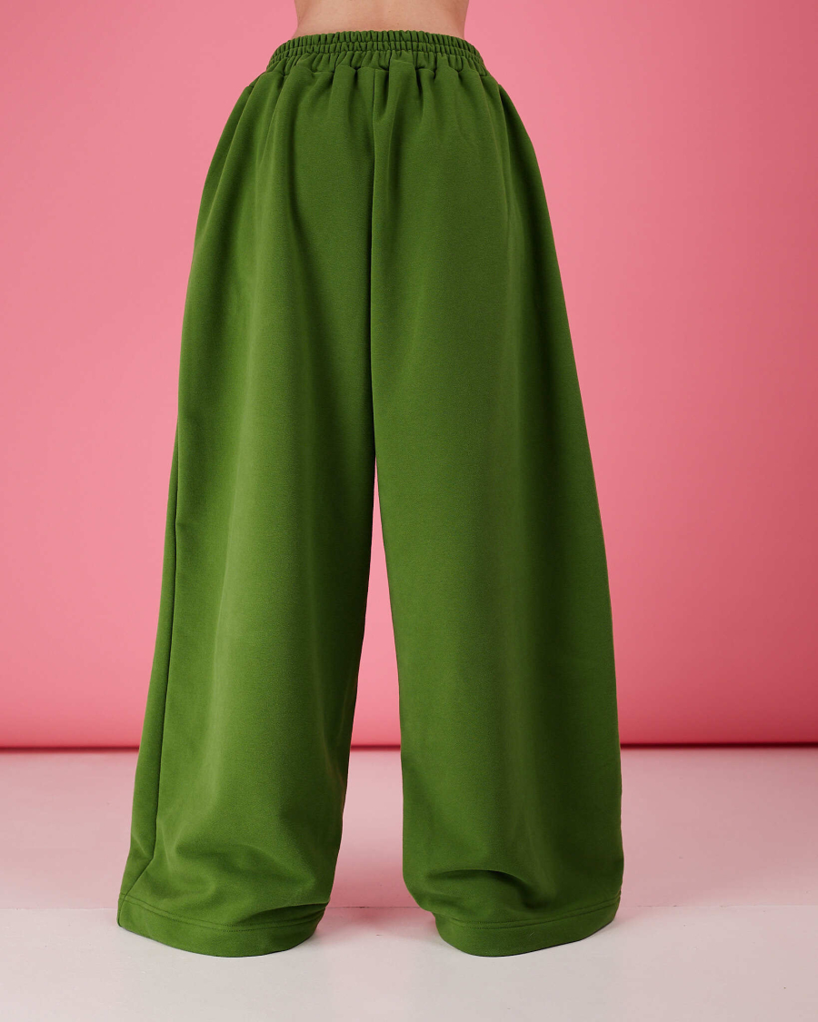 Джоггеры с кантом папоротник TABOO, цвет: зеленый, DgUPaporotnik купить онлайн