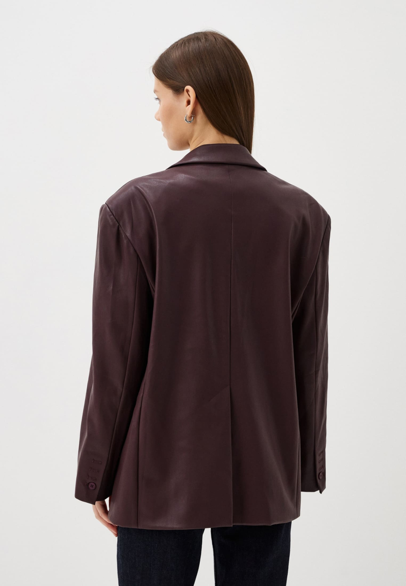 Пиджак из экокожи ENEVOO, цвет: Бордовый, 00520 купить онлайн