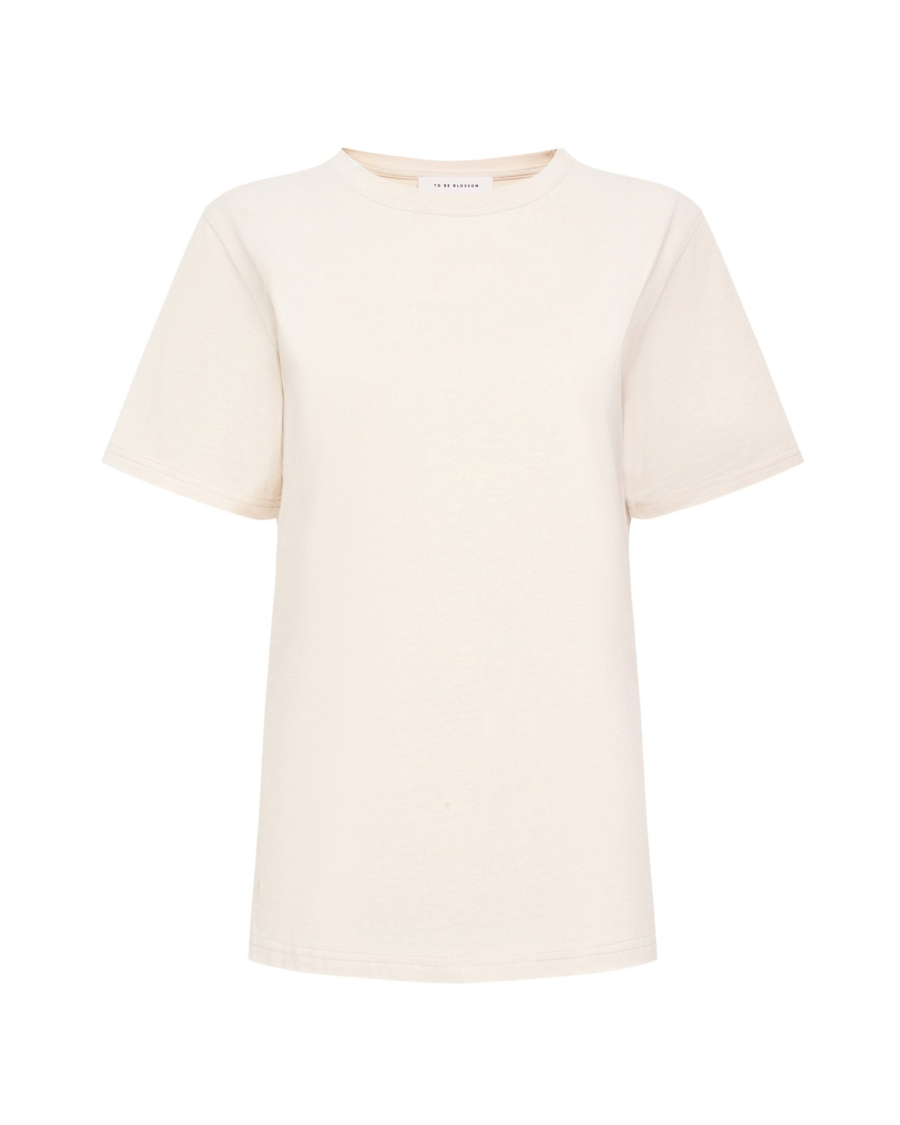 Футболка из хлопка To be Blossom, цвет: BEIGE, 131210 со скидкой купить онлайн