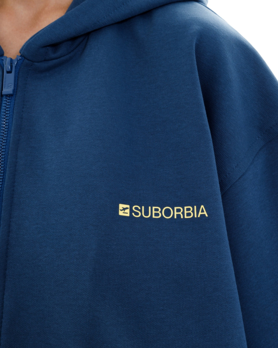 Худи ZIP TERMINAL S `25 Suborbia, цвет: blue 04695 |новая коллекция купить онлайн