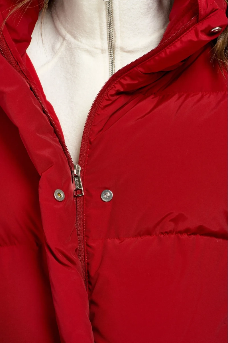 Пуховик удлиненный Lovely Red Erist store, цвет: красный, НФ-00002827 купить онлайн