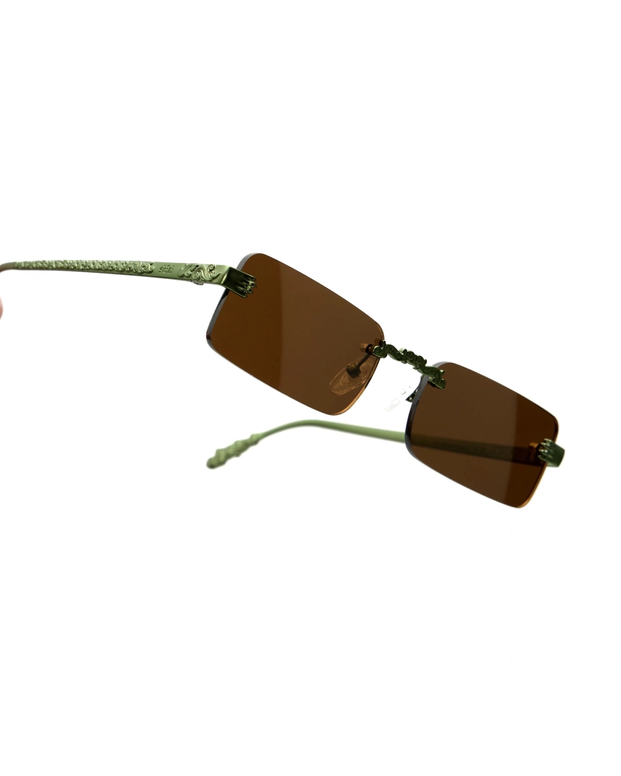 Очки солнцезащитные ASIA ST 71, цвет: зеленый/кофе Ast71.glasses-shizi-green/coffee | новая мужская коллекция купить онлайн
