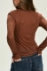 Лонгслив Basic с необработанным краем Brown Erist store, цвет: коричневый, НФ-00002819 купить онлайн