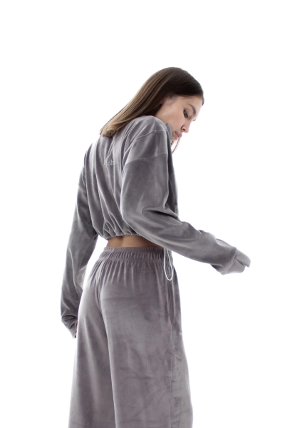 Бомбер Velour укороченный