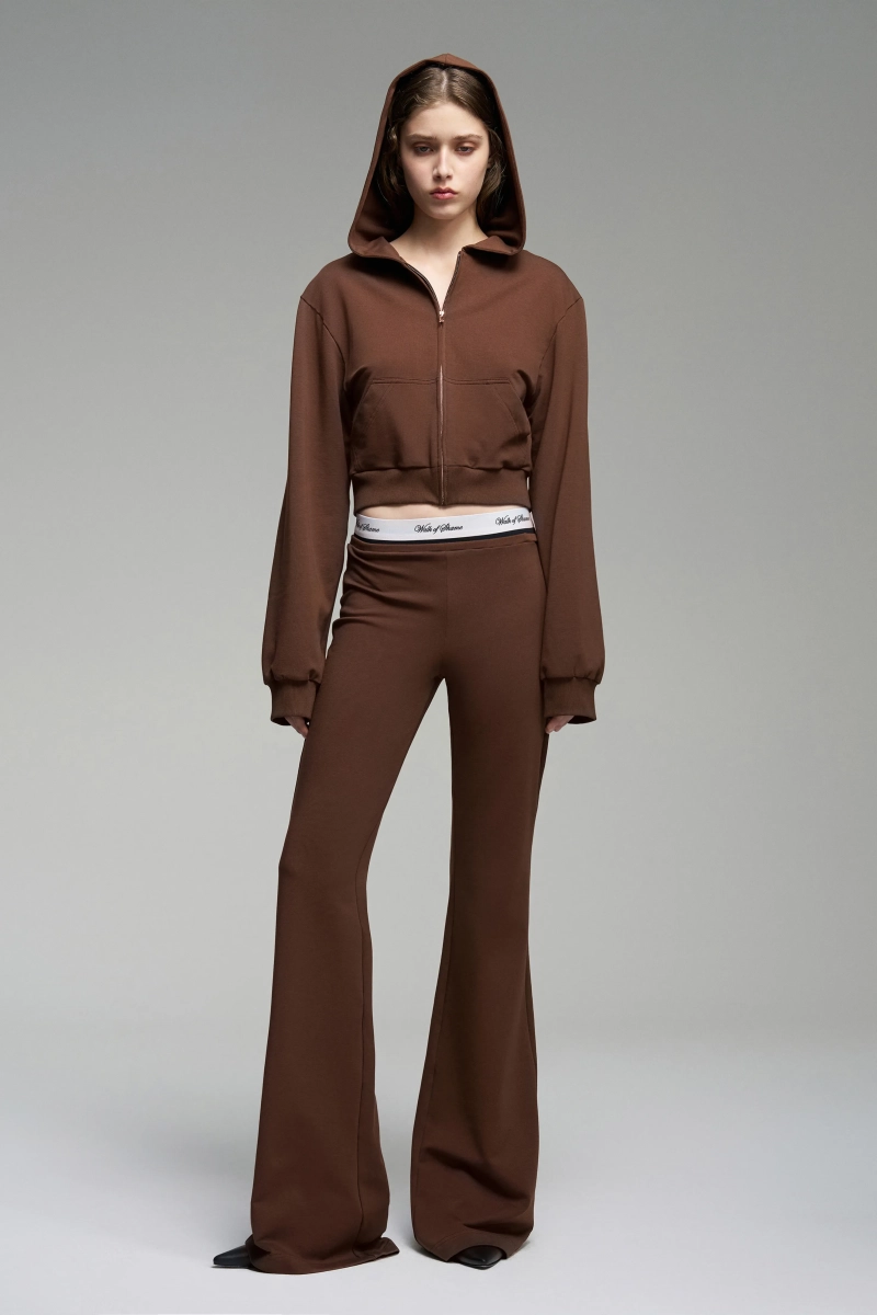 Брюки из футера WALK OF SHAME, цвет: коричневый, SP013/FW2526 купить онлайн