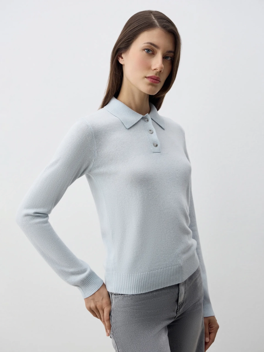 Джемпер-поло PERSIA ANNA PEKUN, цвет: голубой, 40.2517.600 купить онлайн