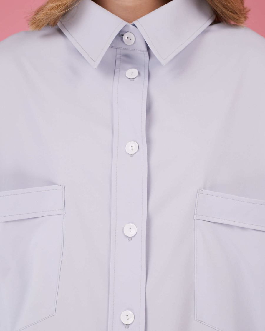 Рубашка макси овер #17 TABOO, цвет: серый, Rub17 купить онлайн