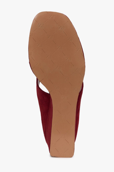 Босоножки из натуральной замши Lera Nena, цвет: красный LN.206.19231.320 купить онлайн