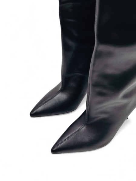 Сапоги демисезонные из натуральной кожи GRANDERA, цвет: Черный vh6858-j1727-1tp/8p3 (896) купить онлайн