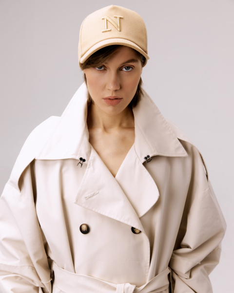 Бейсболка с высоким лобником BEIGE