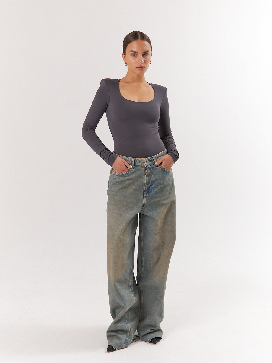 Боди figure ELASTIC, цвет: графит,  купить онлайн