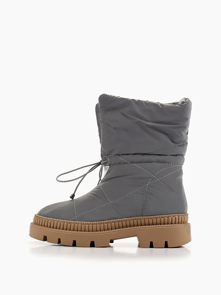 Ботинки текстильные с натуральным мехом