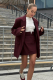 Юбка мини на высокой посадке BURGUNDY Label .B, цвет: burgundy, Sk.19.2.2131BRG купить онлайн