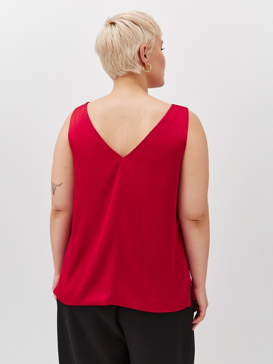 Топ двухслойный на широких бретелях