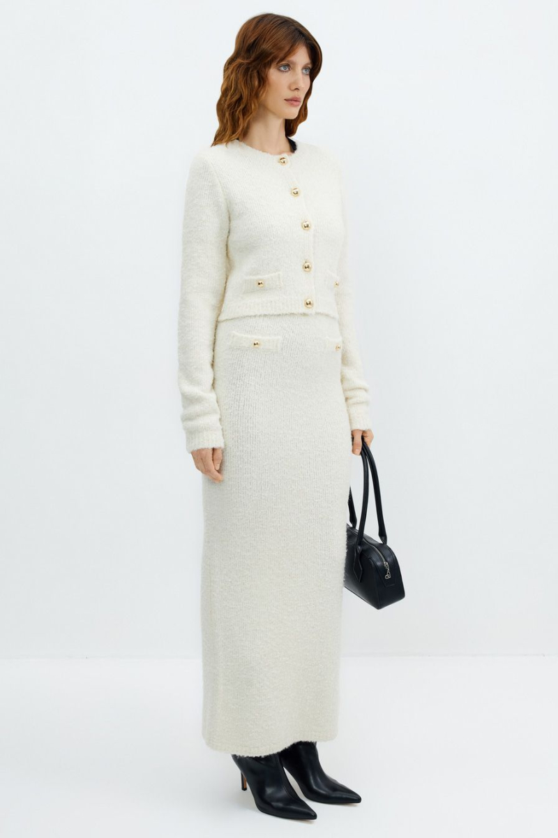 Фактурный кардиган TOPTOP, цвет: молочный, TTS.060.15527.120 купить онлайн