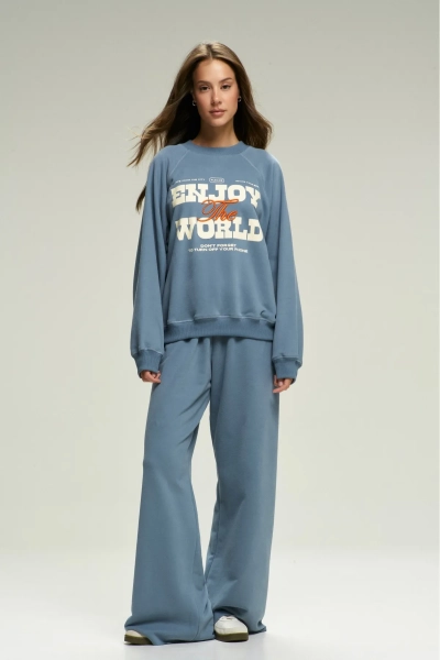 Свитшот базовый Over Winter Sky Erist store, цвет: голубой, НФ-00002533 купить онлайн