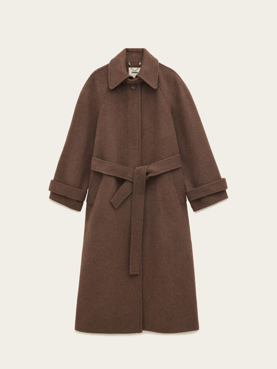 Пальто реглан из шерсти Chaika, цвет: коричневый, AW25CO01-45 купить онлайн