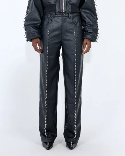 Брюки LEATHER CLAWS BLACK