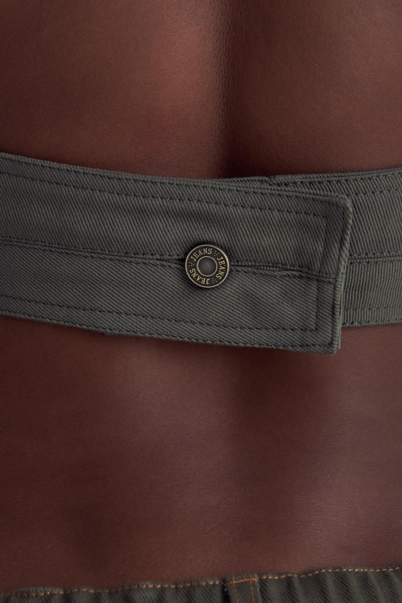 Топ Denim W с пряжками