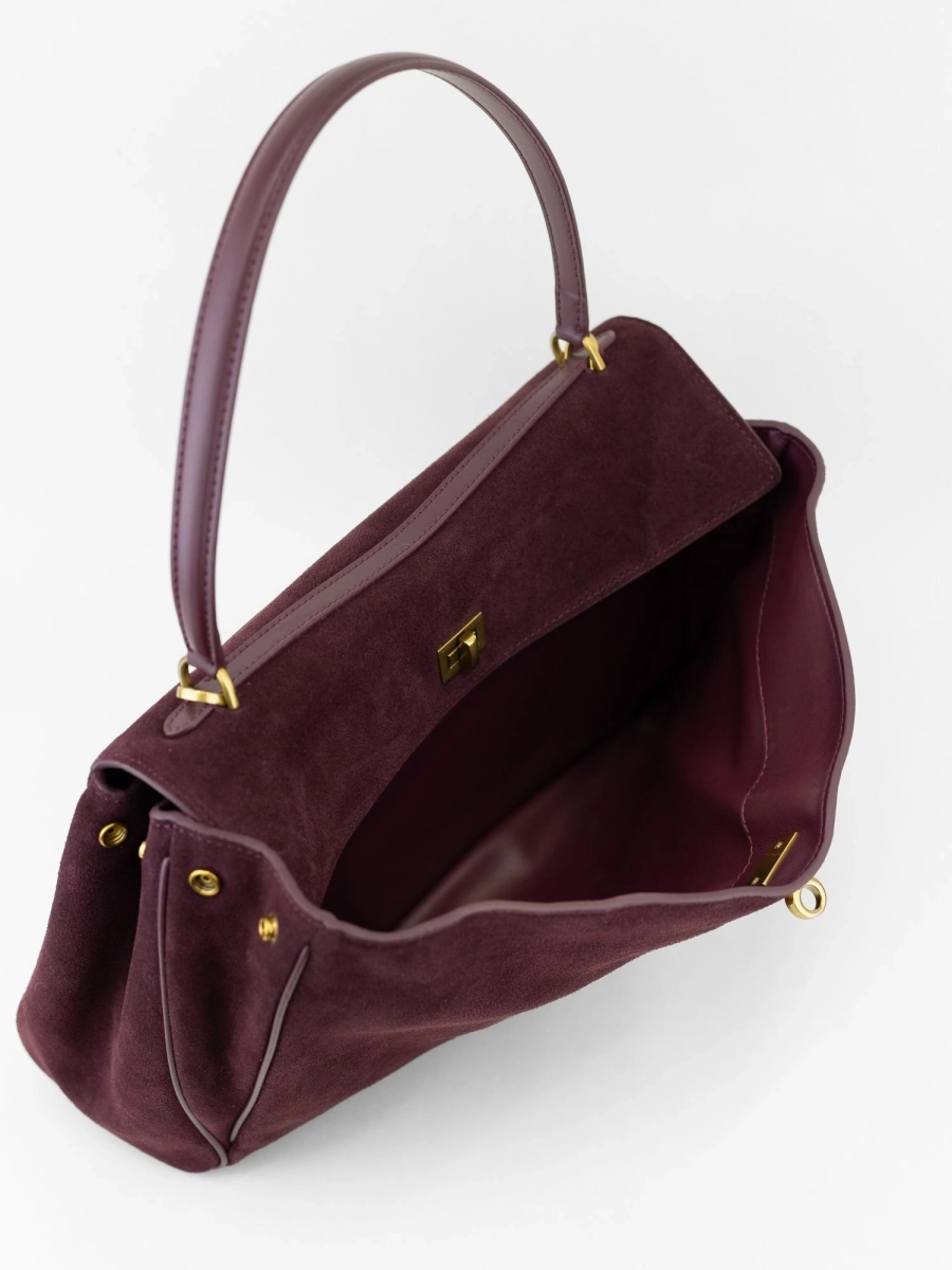 Сумка SANDRA MEDIUM brand salad, цвет: suede plum J-704-PHR 7272 купить онлайн