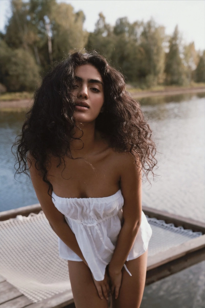 Топ из льна Nue Nue, цвет: белый  купить онлайн