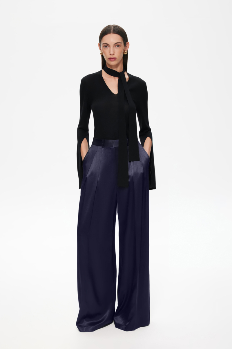 Джемпер из тонкой шерсти с бантом DREAMS BY ALENA AKHMADULLINA, цвет: Черный, 225104140304292/103000 купить онлайн