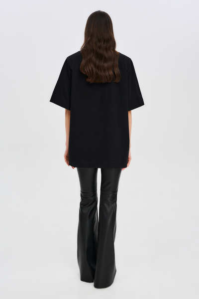 Футболка FRAME с V вырезом F/W 24/25 Label .B, цвет: black, Tp.04.4.5503BLC со скидкой купить онлайн