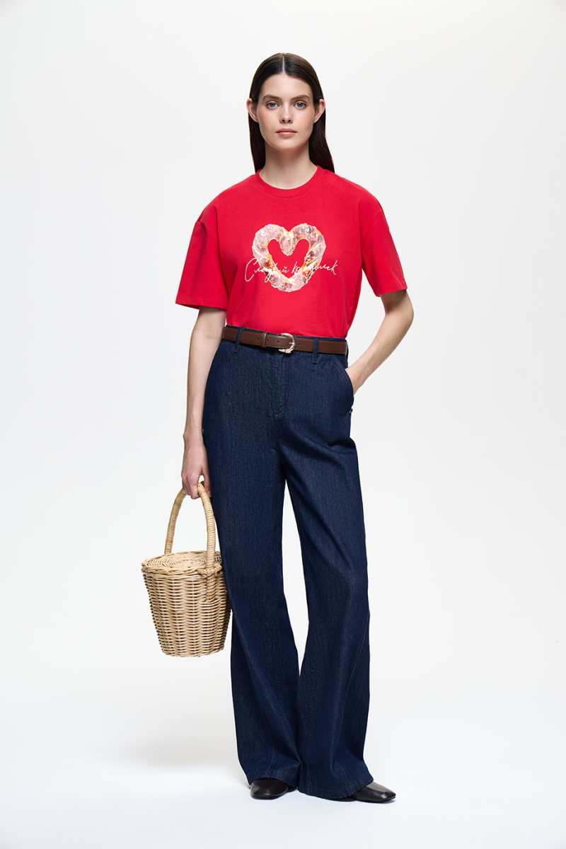 Джинсы широкие