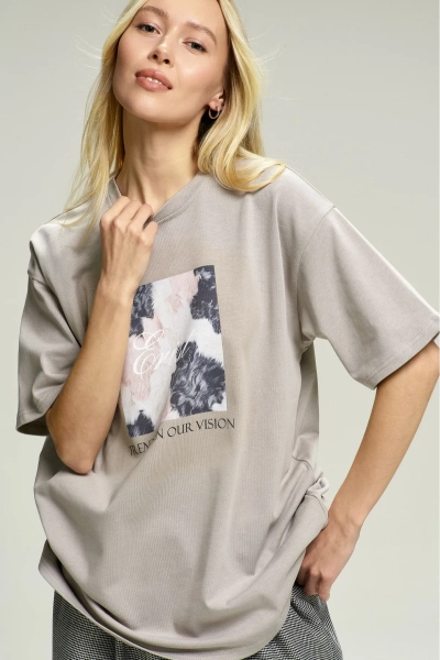 Футболка Cow Grey Erist store, цвет: серый, НФ-00002918 купить онлайн