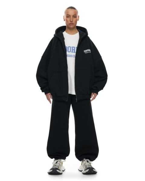 Худи ZIP OWNERS CLUB Suborbia, цвет: black, 006261 купить онлайн