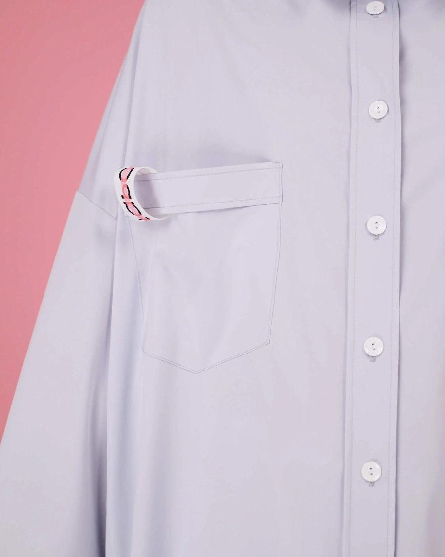 Рубашка макси овер #17 TABOO, цвет: серый, Rub17 купить онлайн