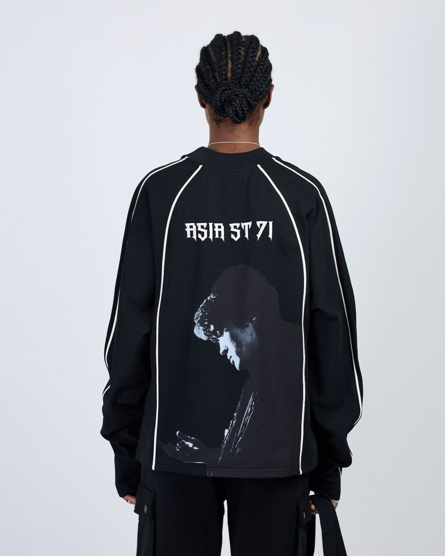 Лонгслив KINO TSOY BLACK ASIA ST 71, цвет: Черный, Ast71.kino-lsleeve-tsoy-bl купить онлайн