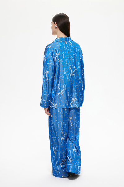 Брюки пижамные с принтом DREAMS BY ALENA AKHMADULLINA, цвет: голубой, 225102080204513/211000 купить онлайн