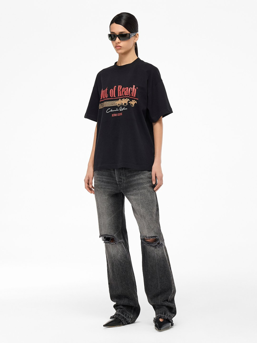 Футболка "Родео" OUT OF REACH, цвет: Черный, TSRODOBLK купить онлайн