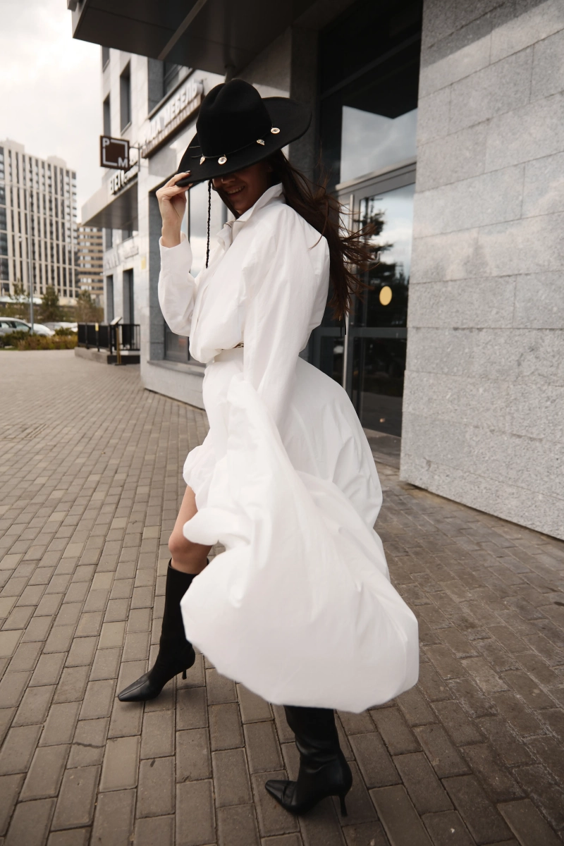 Юбка асимметричная из хлопка и нейлона Ricoco, цвет: молочный, 7083/1 купить онлайн