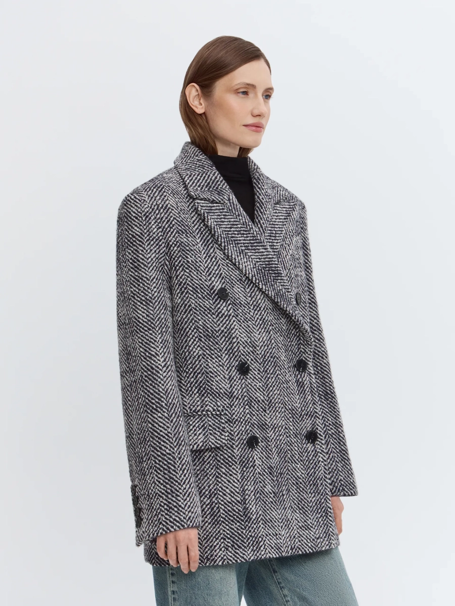 Пальто-жакет ANNA PEKUN, цвет: Черный,  купить онлайн