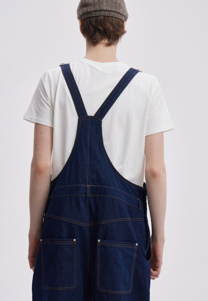 Джинсовый комбинезон SORRY, I’M NOT, цвет: синий,  купить онлайн