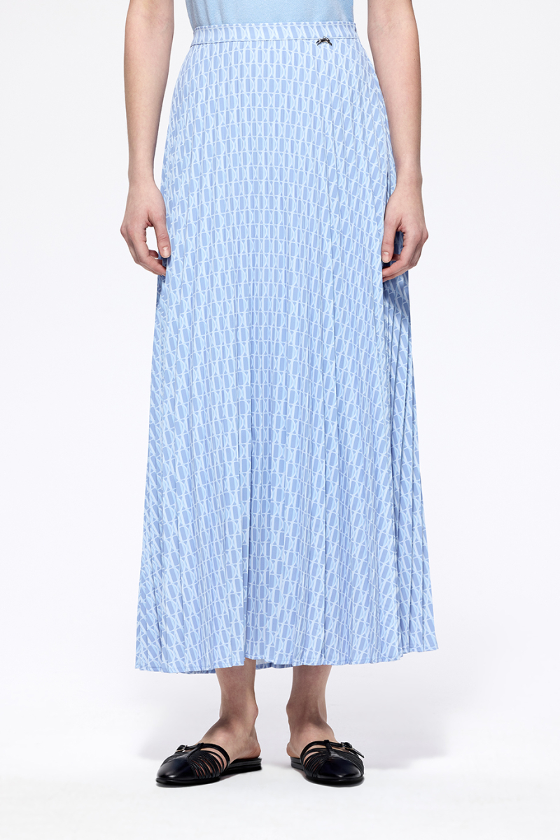 Юбка-плиссе с принтом DREAMS BY ALENA AKHMADULLINA, цвет: голубой, 126102100204561/211000 купить онлайн