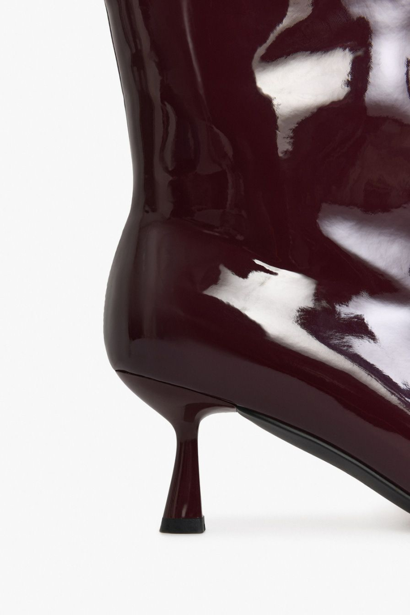 Ботильоны из лаковой экокожи Lera Nena, цвет: Бордовый LNU.302.18094.330 купить онлайн