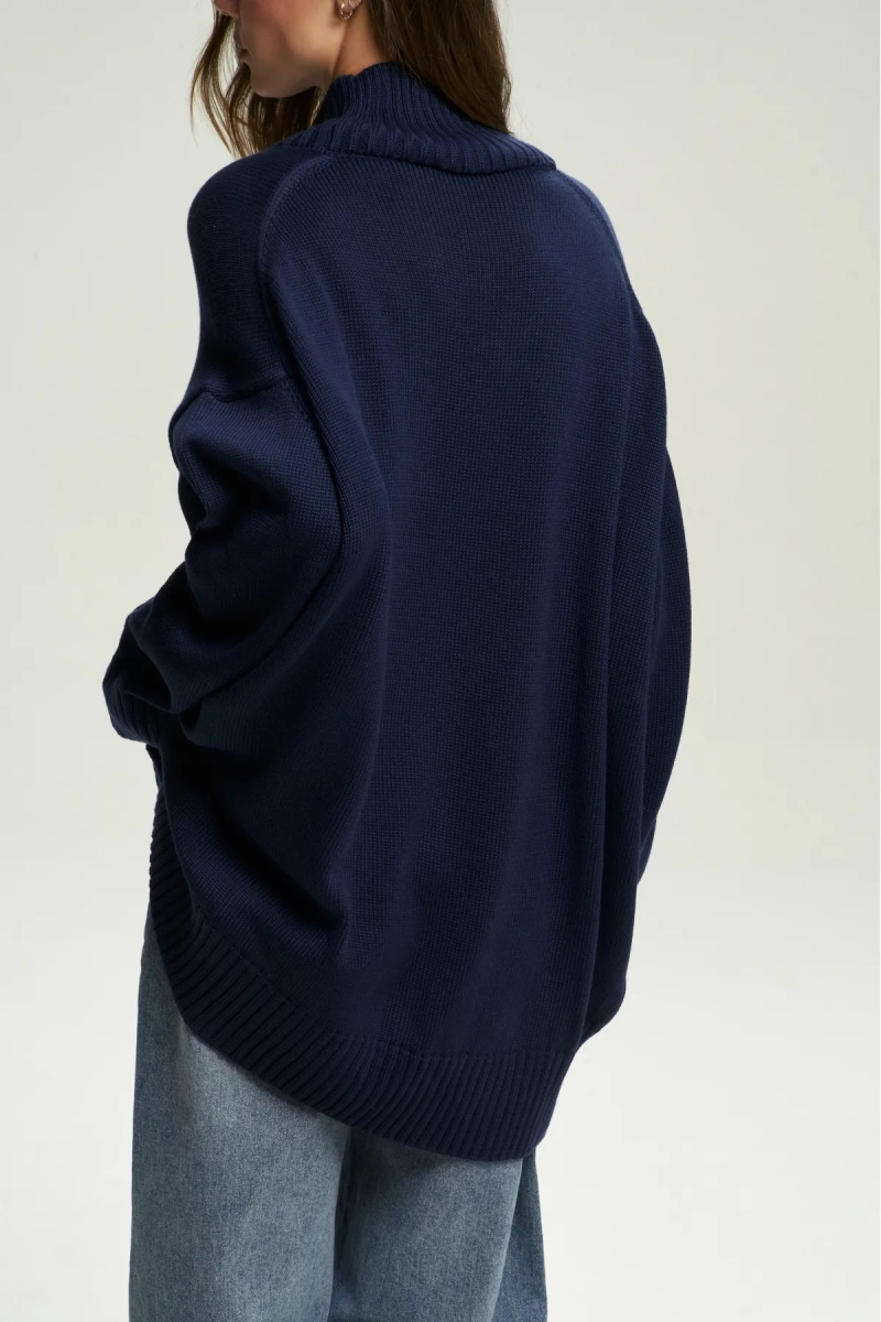 Свитер Oversized Dark Blue Erist store, цвет: темно-синий НФ-00002671 |новая коллекция купить онлайн