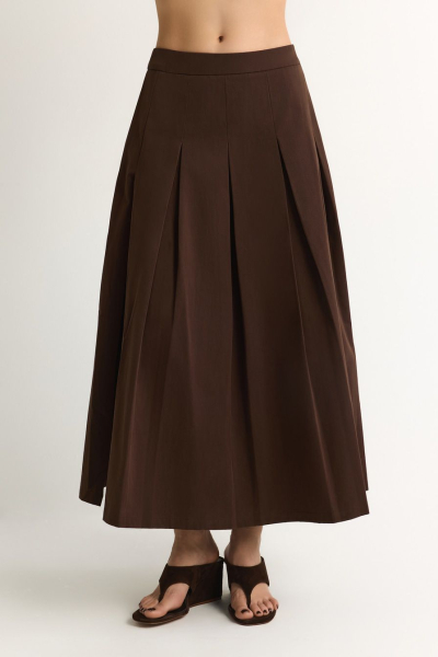 Юбка из 100% хлопка TOPTOP, цвет: коричневый, TT.071.18870.700 купить онлайн